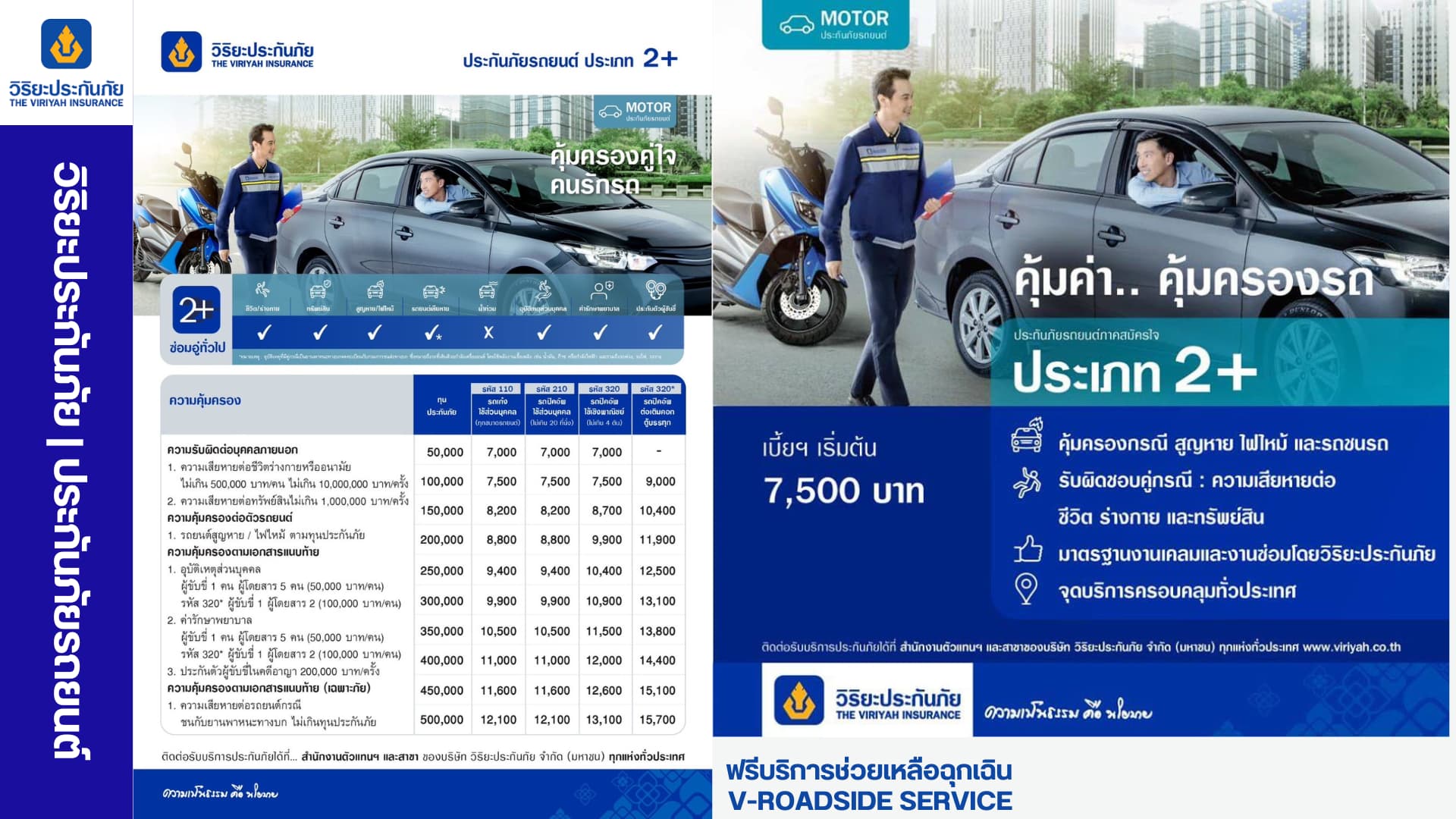 แบบประกัน ป2+ วิริยะประกันภัย - ภาพปกแผนประกันภัย